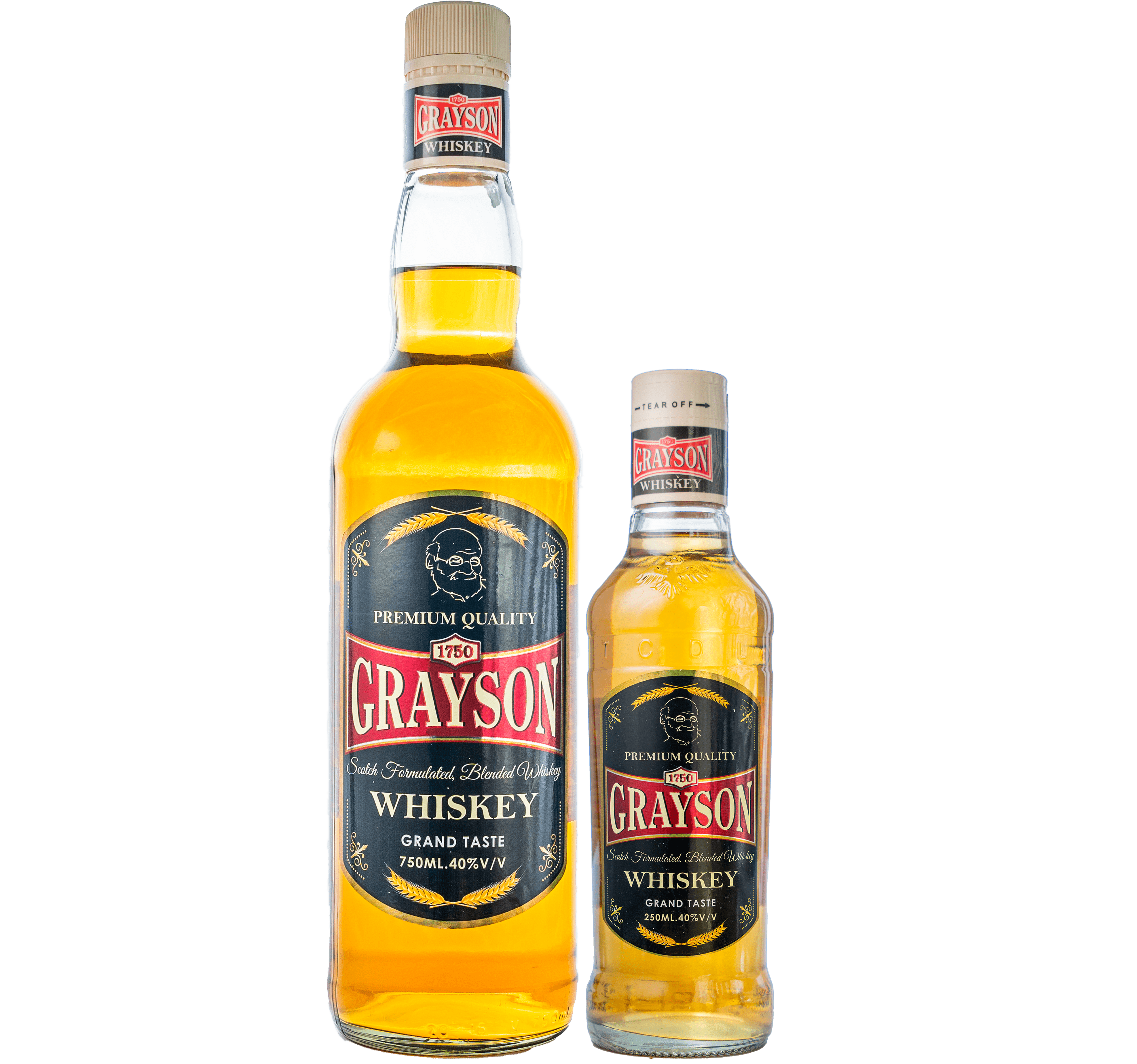 Grayson Black 750 ml mockup